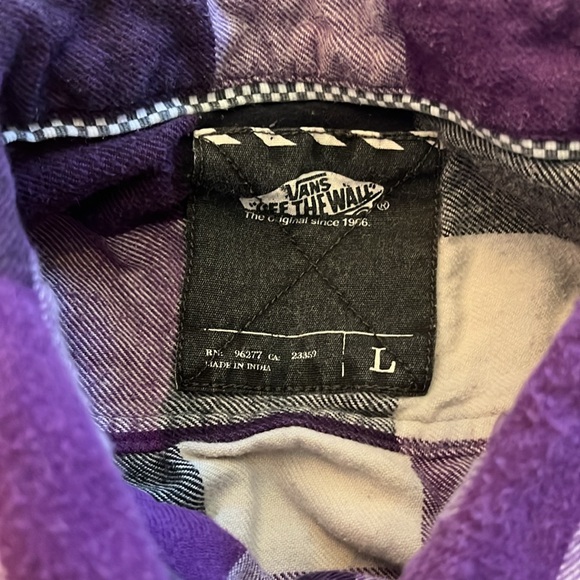 Pitbull Prince Royce Carruko Flannel Shirt Vans upcycled unisex Size Large L - Picture 7 of 7